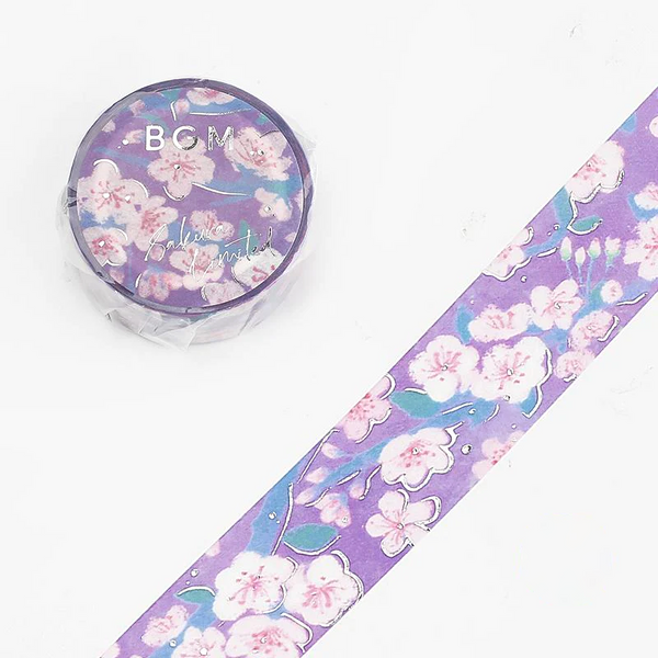 BGM Hanami Masking Tape - Purple Blossom - Limited Spring Edition