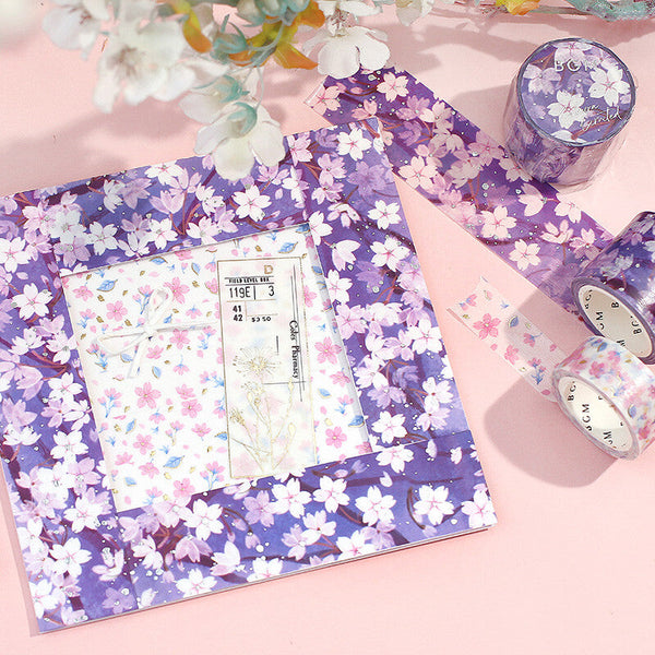 BGM Hanami Masking Tape - Purple Blossom - Limited Spring Edition
