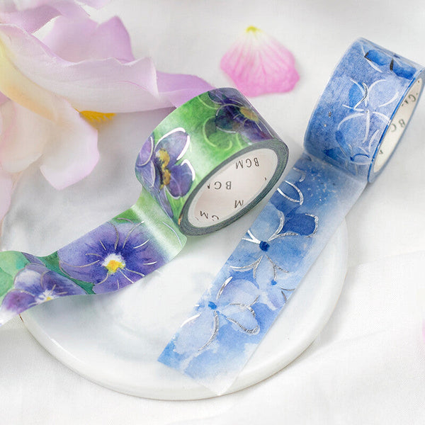 BGM Masking Tape - Watercolor Flowers - Violets