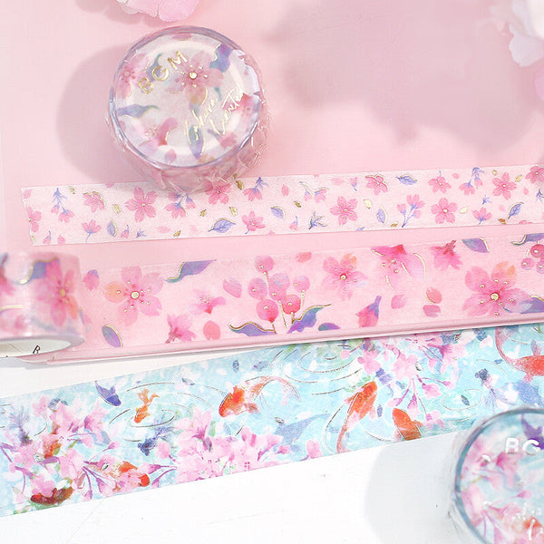 BGM Spring Sakura Masking Tape - Kimono Pattern - Limited Spring Edition