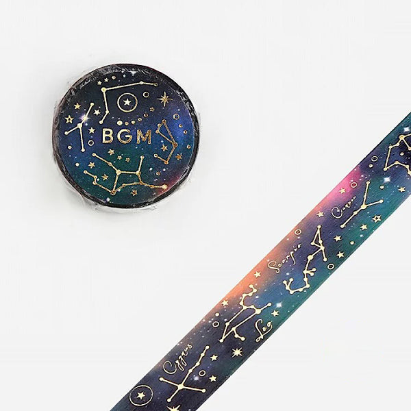 BGM Star Constellation Masking Tape - Night Sky