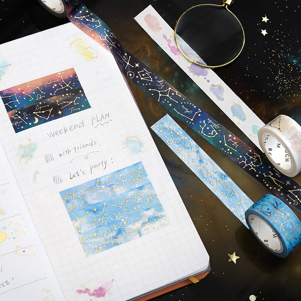 BGM Star Constellation Masking Tape - Night Sky