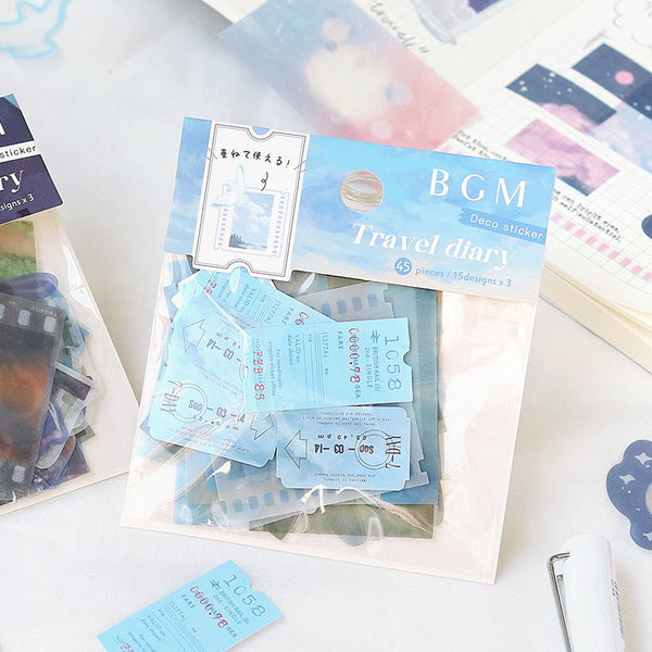 BGM Travel Diary Stickers - Sky
