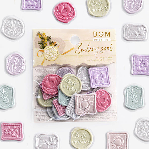 BGM Wax Seal Stickers - Flowers