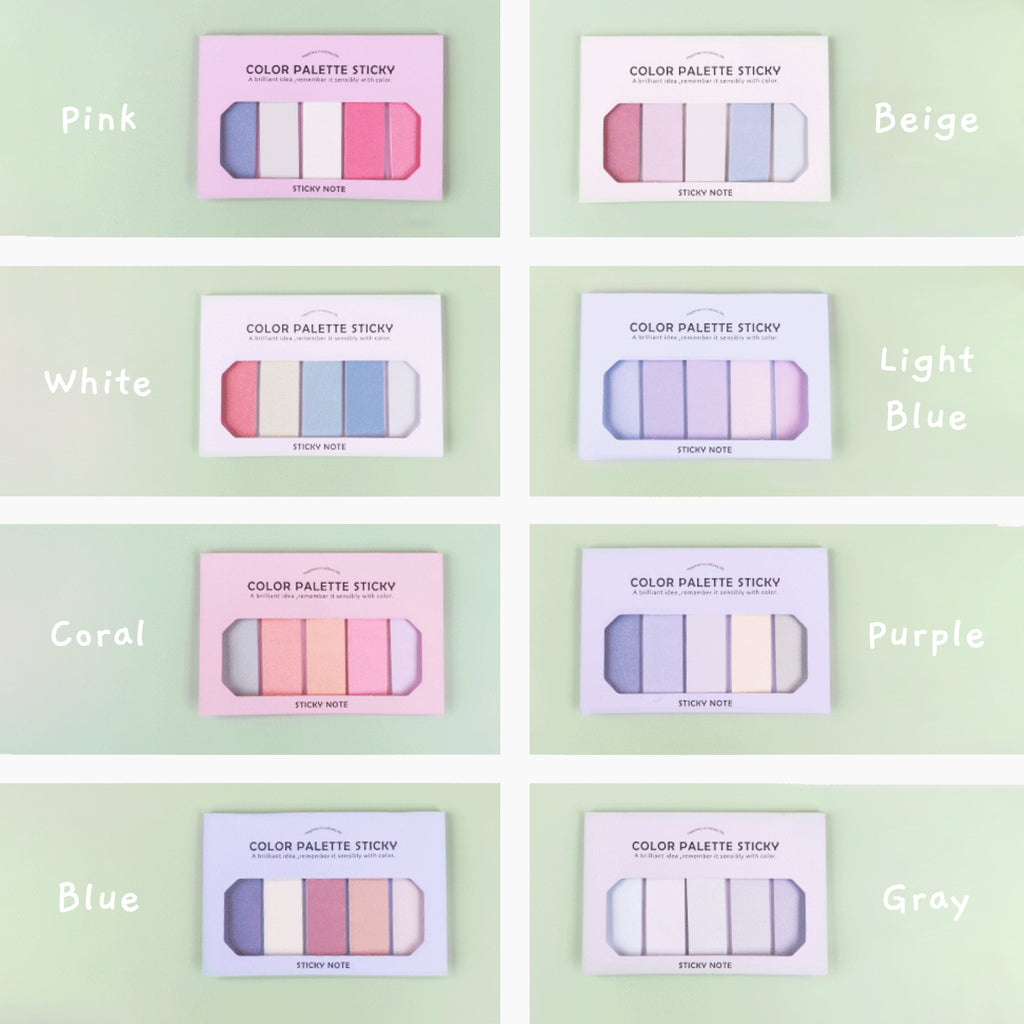 Color Palette Sticky Notes | Kawaii Pen Shop