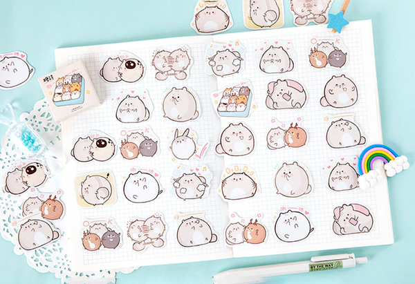 Cute Mouse Paper Stickers