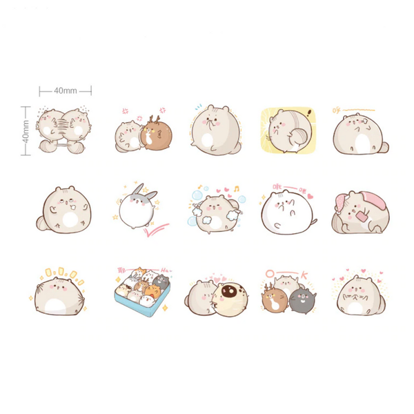 Cute Mouse Paper Stickers
