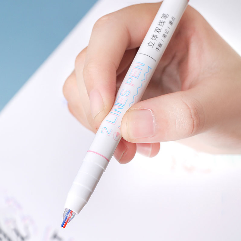 Double Line Color Pen | Kawaii Pen Shop
