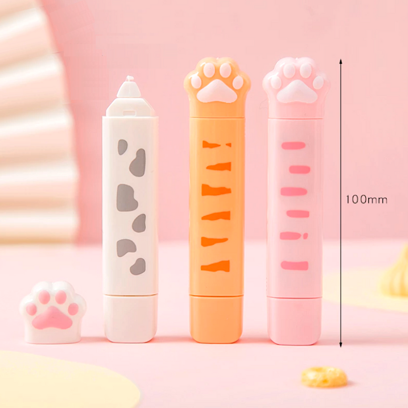 Cute Cat Paw 2 in 1 Adhesive and Correction Tape Adhesive Tape