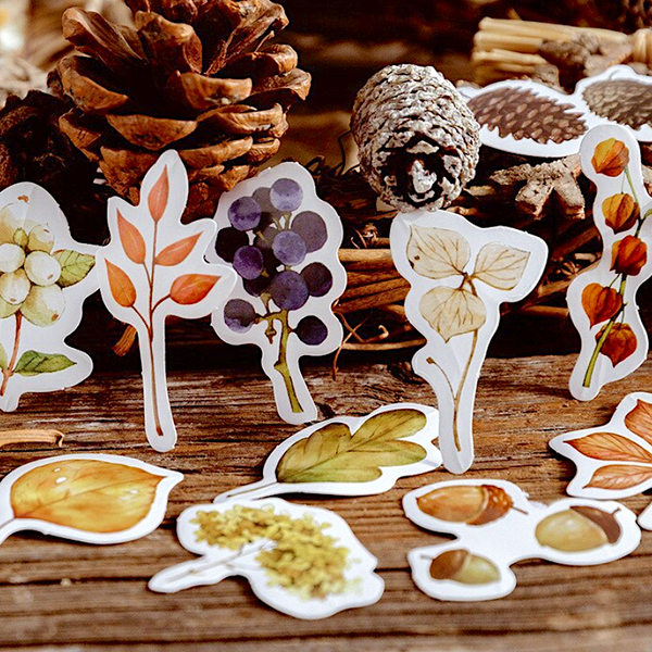 Forest Plants Paper Stickers