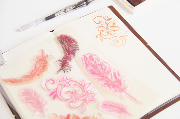 Feather & Flower Stamp Set 3