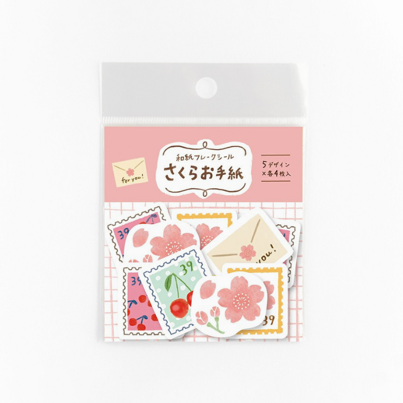 Furukawashiko Flake Stickers - Sakura