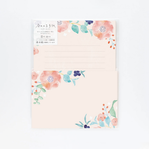 Furukawashiko Letter Set - Peach Blossom