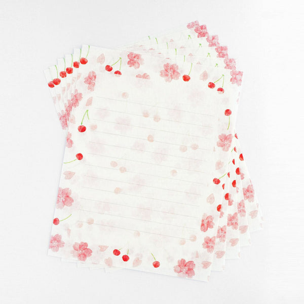 Furukawashiko Letter Set - Sakura & Cherries
