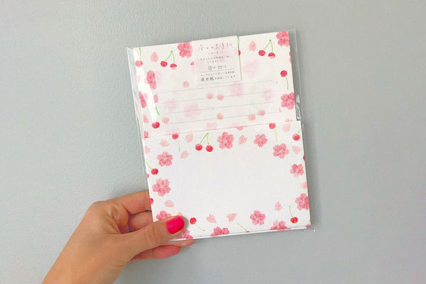 Furukawashiko Letter Set - Sakura & Cherries