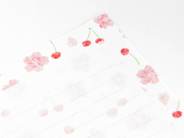 Furukawashiko Letter Set - Sakura & Cherries