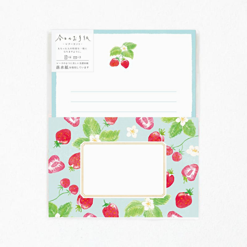 Furukawashiko Letter Set - Strawberries