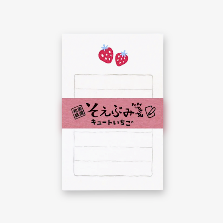 Furukawashiko Soebumi Mini Letter Set - Strawberries
