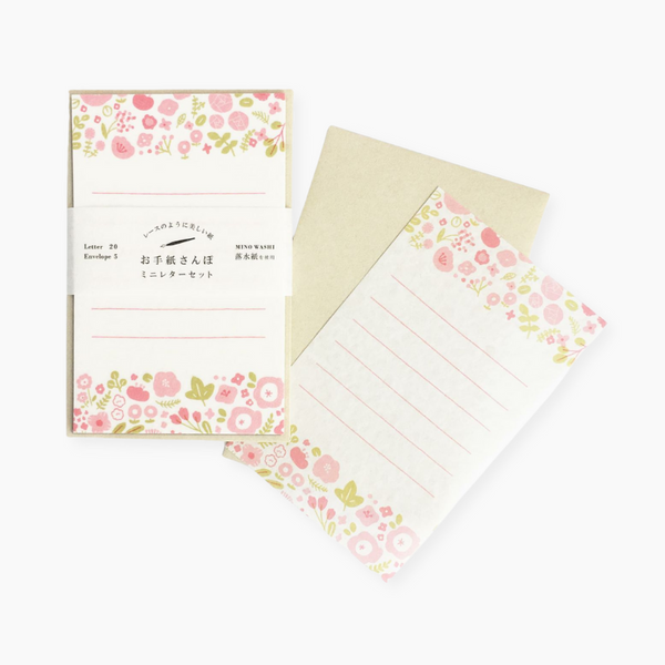 Furukawashiko Mini Letter Set - Flower Garden