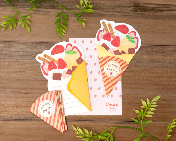 Furukawashiko Strawberry Crepe Greeting Card