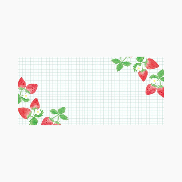 Furukawashiko Yokoppitsu Memo Pad - Strawberries