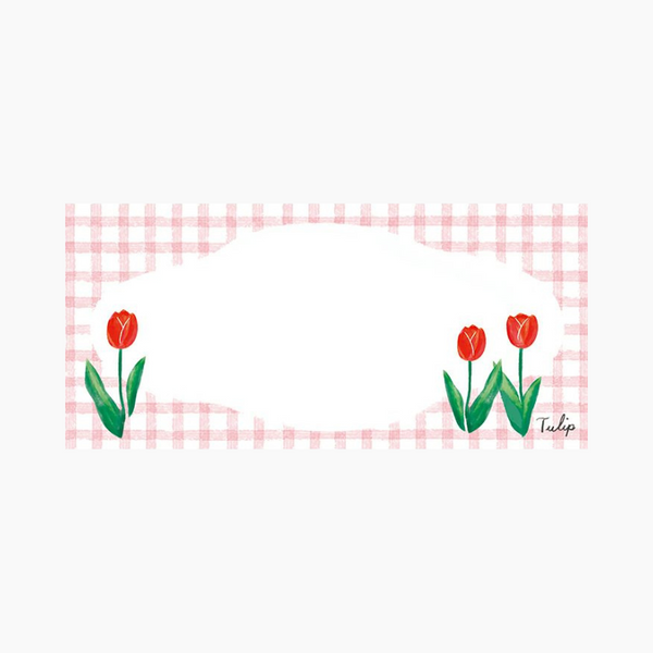 Furukawashiko Yokoppitsu Memo Pad - Tulips
