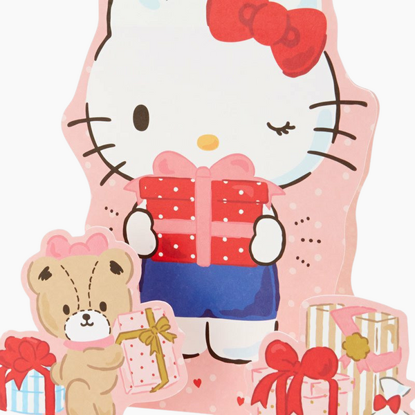 Hello Kitty Greeting Card With Envelope & Stickers