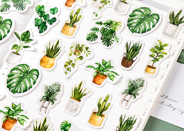 House Plant Paper Stickers