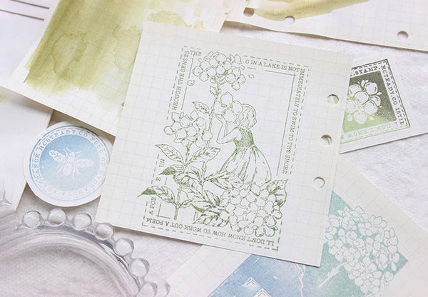 Hydrangea Garden Stamp