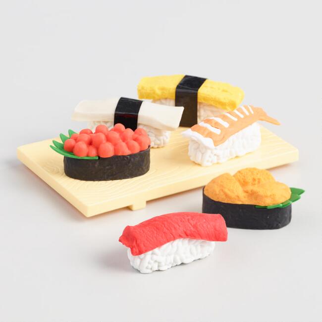 Iwako Sushi Eraser Set
