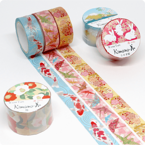 Small animal kimono - 4cm Japanese washi tape - with white ink - Shop  Maruco Art Washi Tape - Pinkoi