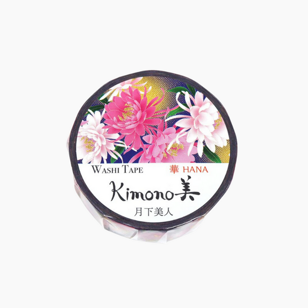 Kamiiso Kimono Series Washi Tape - Tsukishita Beauty