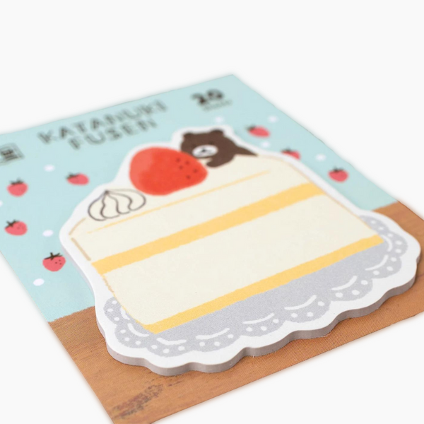 Katanuki Fusen Die-Cut Sticky Notes - Hungry Bear