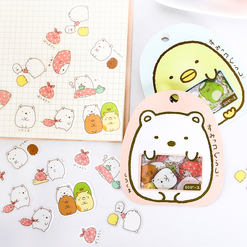 Sumikkogurashi Shiny Stickers - Let's Get Together – Cute Things from Japan