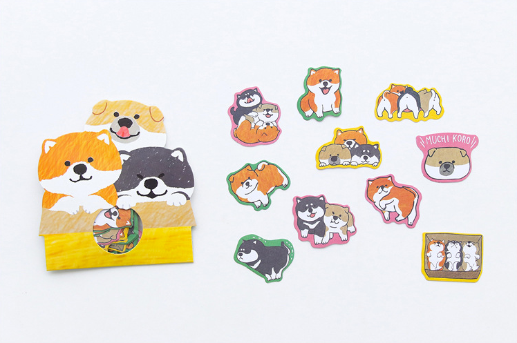 45 pcs/box Shiba Inu's World Stationery Stickers - Happy Shibas™