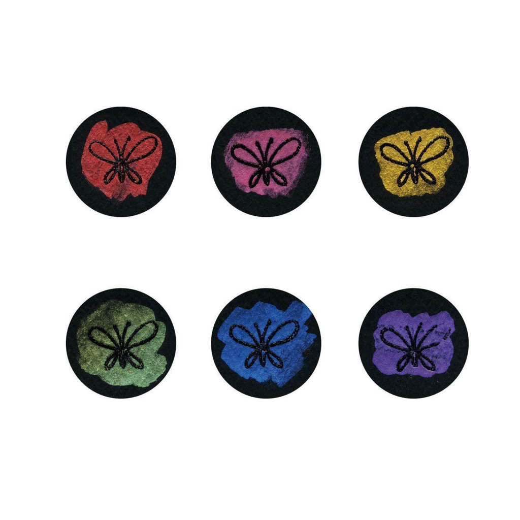 Kuretake Gansai Tambi 6 Color Set-Gem Colors