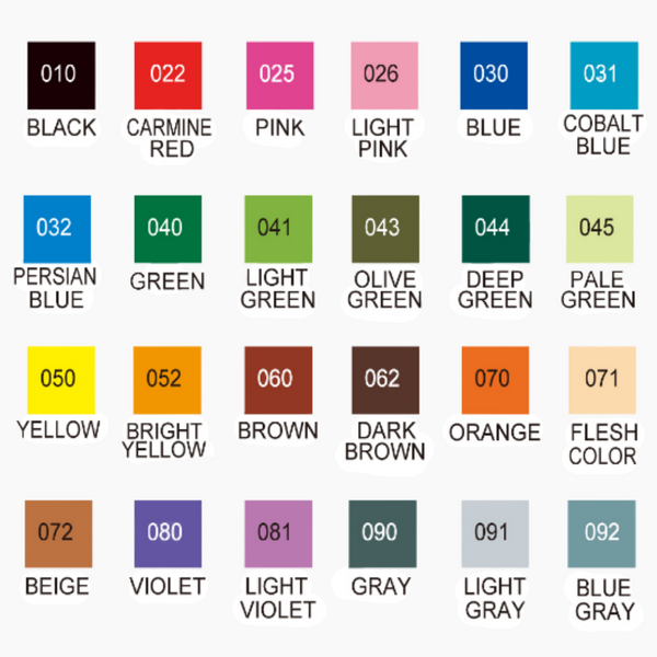 Kuretake ZIG Clean Color Real Brush Pen - 24 Color Set