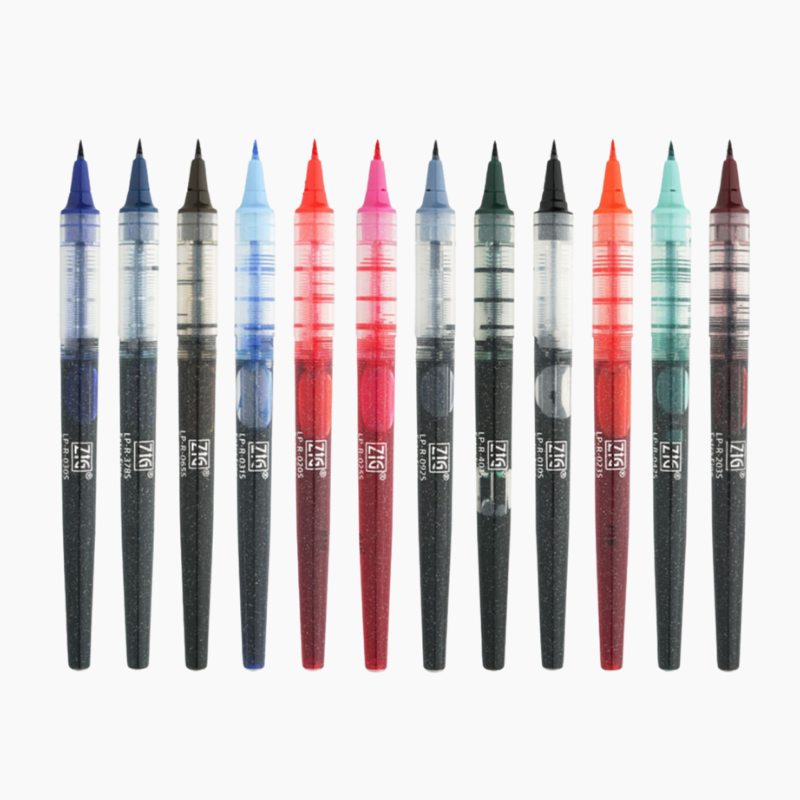 Kuretake Zig Cocoiro Letter Pen Refill, Extra Fine Brush - Red – Ink & Lead