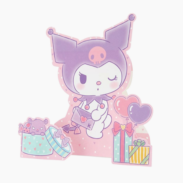 Kuromi Greeting Card With Envelope & Stickers