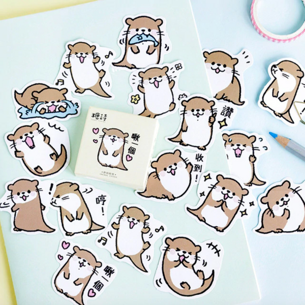 Kawaii Animal Number Stickers, Cute Scrapbook Supplies