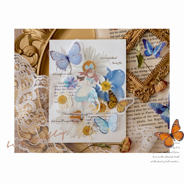 MO•CARD Original Deco Stickers - Blue Butterflies