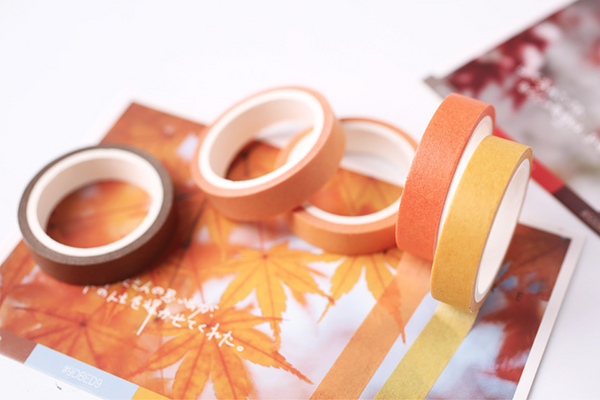Macaron Color Washi Tape Set - Natural Colors (9 Types)