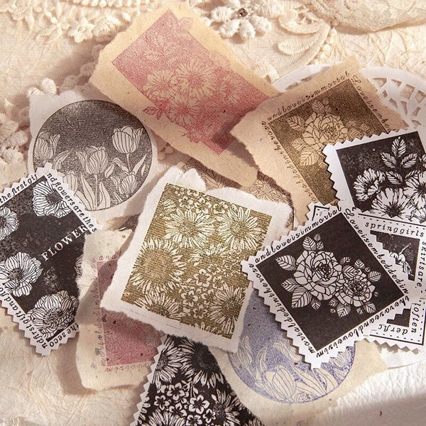 Midnight Flowers Stamps