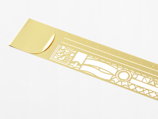 Midori Clip Stencil Ruler - Gold