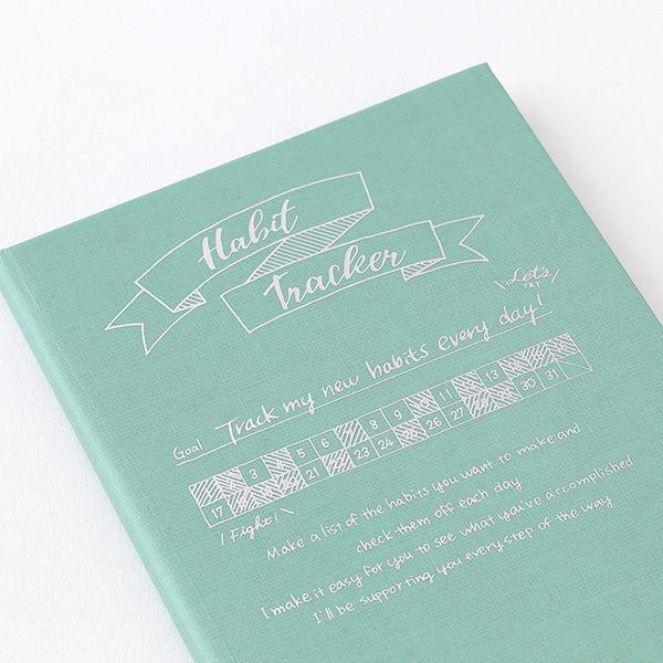 Midori Diary Habit Tracker - Blue Green