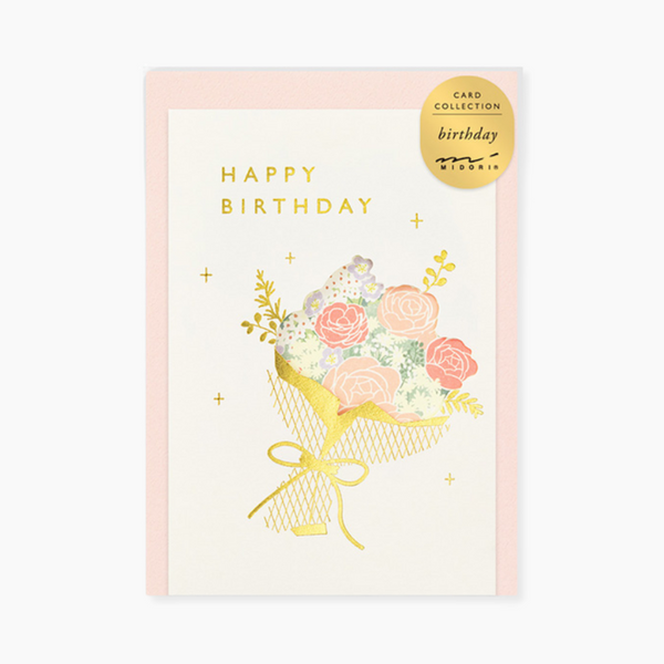 Midori Greeting Card - Birthday Bouquet