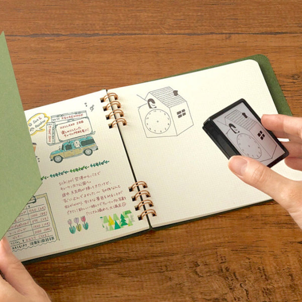 Midori Paintable Stamp - Pre-Inked - Calendar