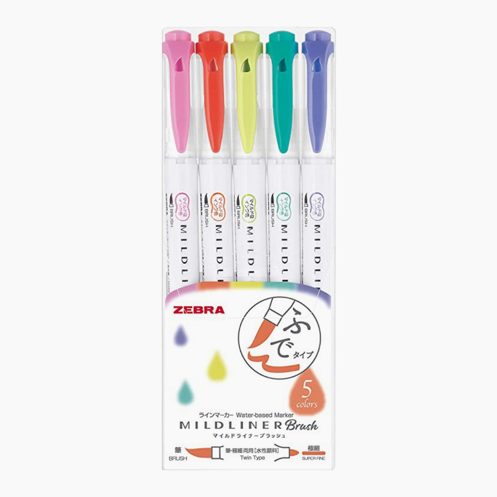 Mildliner Brush Pen Set - Warm Colors - Japanese Kawaii Pen Shop - Cutsy  World
