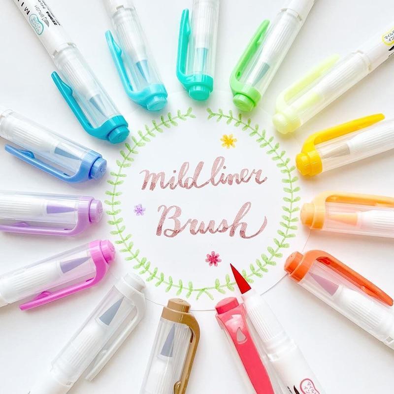 Mildliner Brush Pen Set - Pastel Colors – Original Kawaii Pen