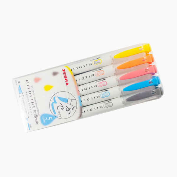 Mildliner Brush Pen Set - Rare Colors